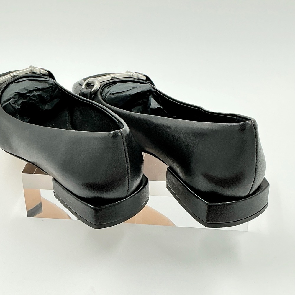 Bruno Magli Size 7.5 Black Leather Square Toe Bit Loafer Flats NEW Perla $350 - Picture 14 of 15